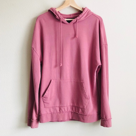 pink oversized hoodie